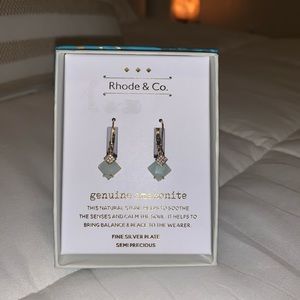 Rhode & Co Amazonite, Silver Earrings
